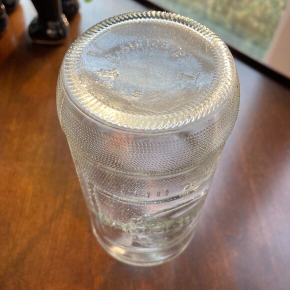 Vintage Pepsi Cola, 16oz Clear Bottle, Double Embossed Logos, Anchor Hocking 60s - Picture 6 of 7